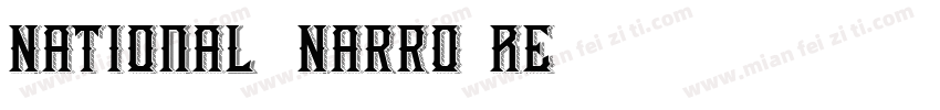 National 2 Narrow Re字体转换